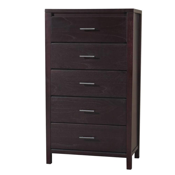 Nevis Five Drawer Chest in Espresso