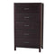 Nevis Five Drawer Chest in Espresso