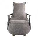 Carlisle Club Chair Grey Velvet