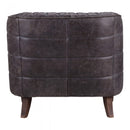 Magdelan Tufted Leather Arm Chair