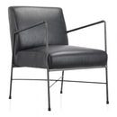 Dagwood Leather Arm Chair Black