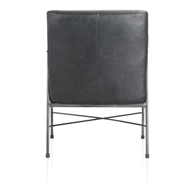 Dagwood Leather Arm Chair Black