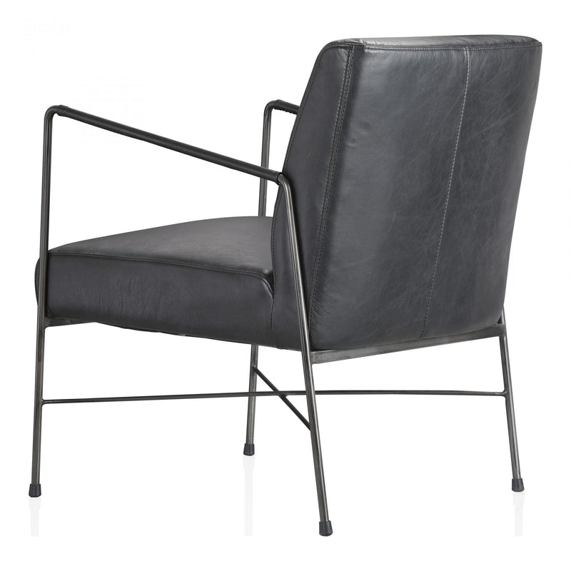 Dagwood Leather Arm Chair Black