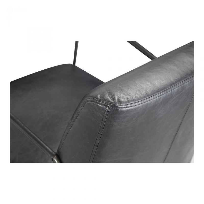 Dagwood Leather Arm Chair Black