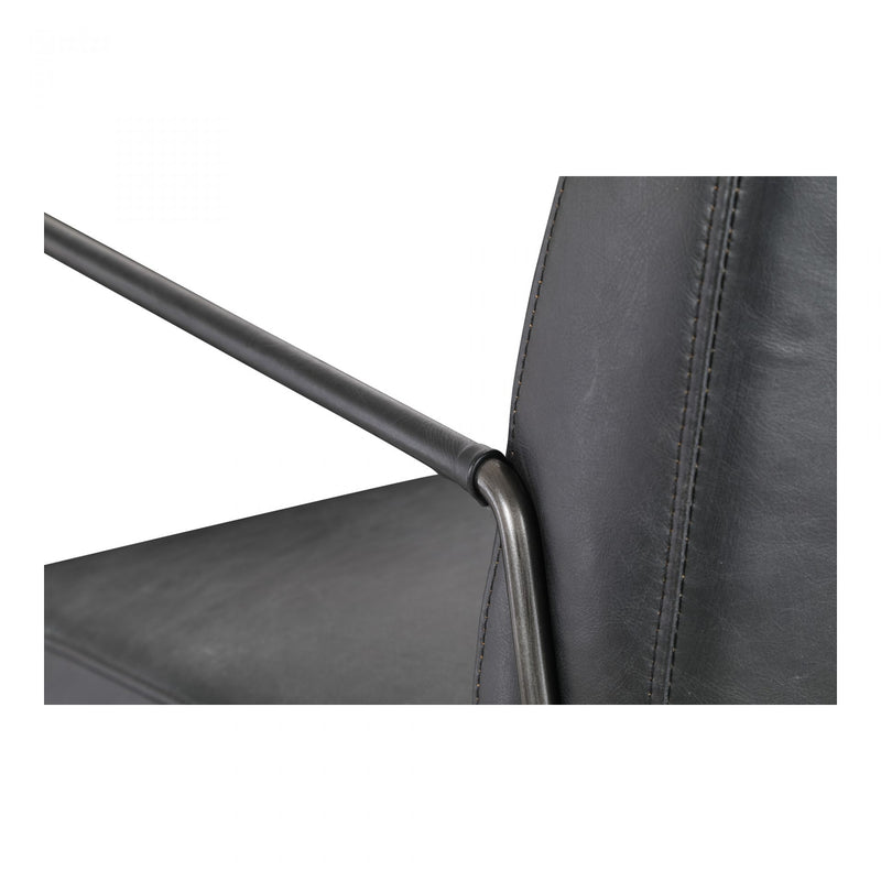 Dagwood Leather Arm Chair Black
