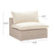 Cali Natural Wicker Outdoor Armless Chair