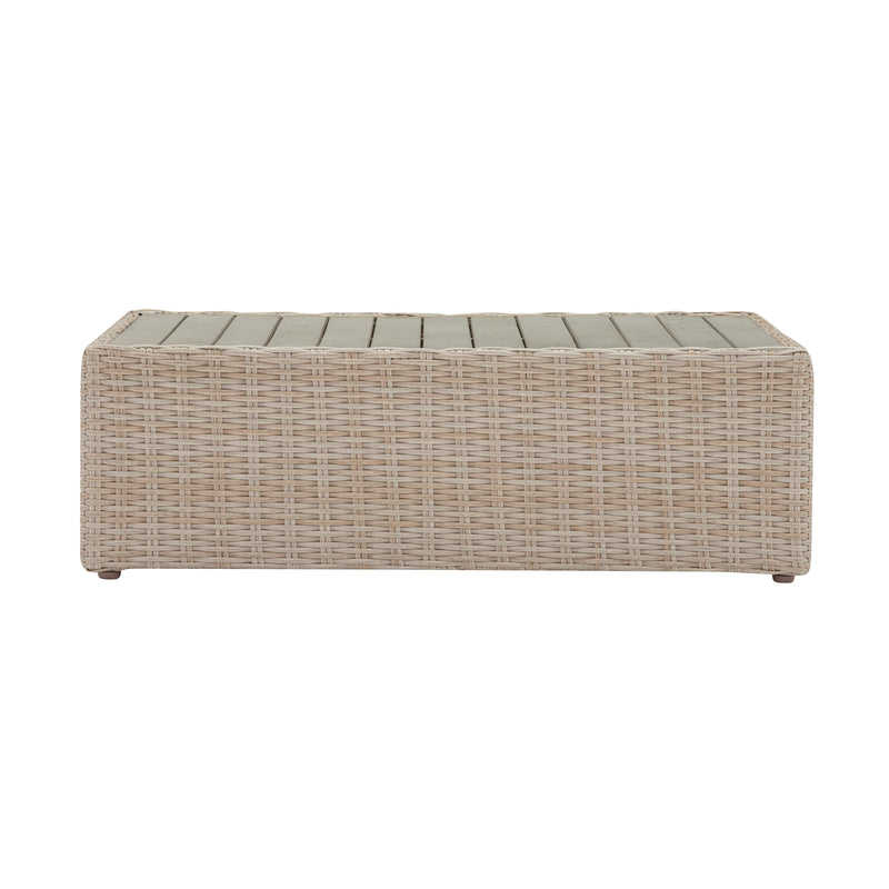 Cali Natural Wicker Outdoor Ottoman