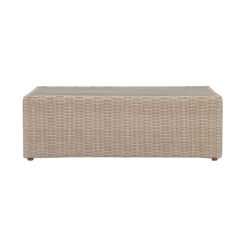 Cali Natural Wicker Outdoor Ottoman