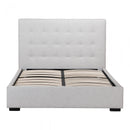 Belle Storage Bed King Light Grey Fabric