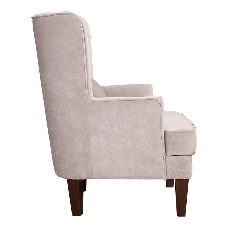 Prince Arm Chair Grey Velvet