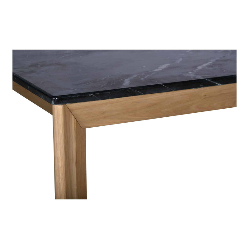 Angle Marble Large Rectangular Dining Table