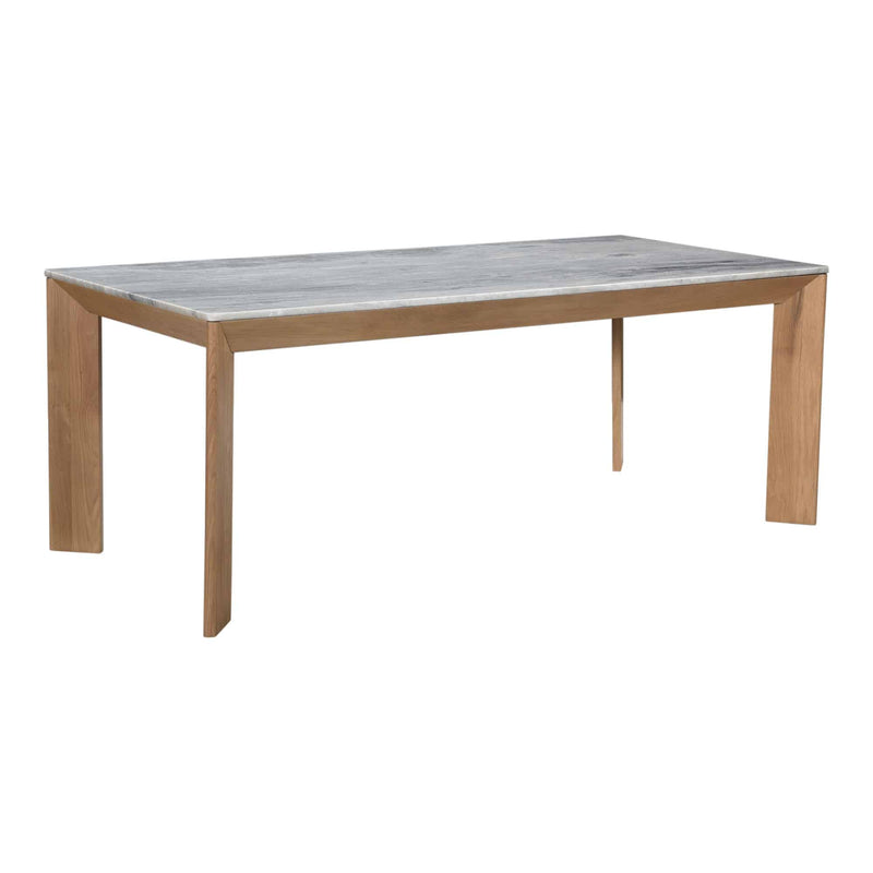 Angle Marble Large Rectangular Dining Table