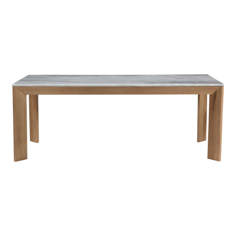 Angle Marble Large Rectangular Dining Table