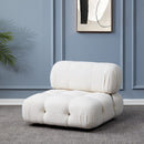 Mario Bellini Inspired Boucle Tufted Accent Chair