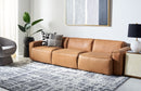 Elessia 3 Seater Leather Sofa