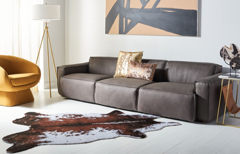 Elessia 3 Seater Leather Sofa