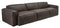 Elessia 3 Seater Leather Sofa