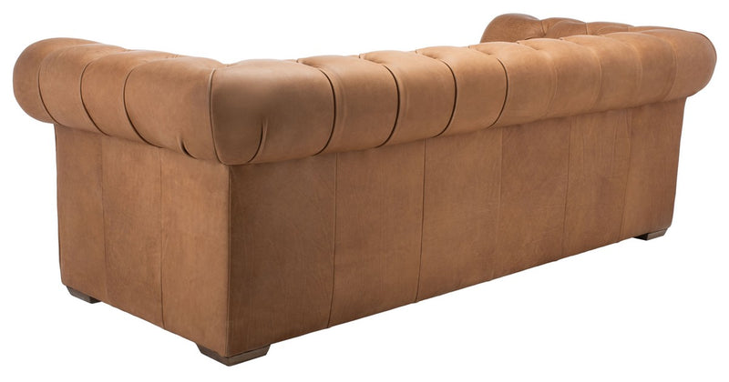 Andres Leather Chesterfield Sofa