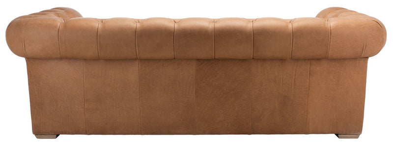 Andres Leather Chesterfield Sofa