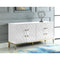 Harper Lacquer Buffet with Gold Legs