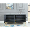 Harper Lacquer Buffet with Gold Legs