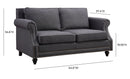 Camden Linen Loveseat
