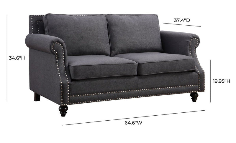 Camden Linen Loveseat