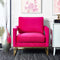 Avery Velvet Accent Chair with Gold Legs