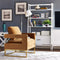 Avery Velvet Accent Chair with Gold Legs
