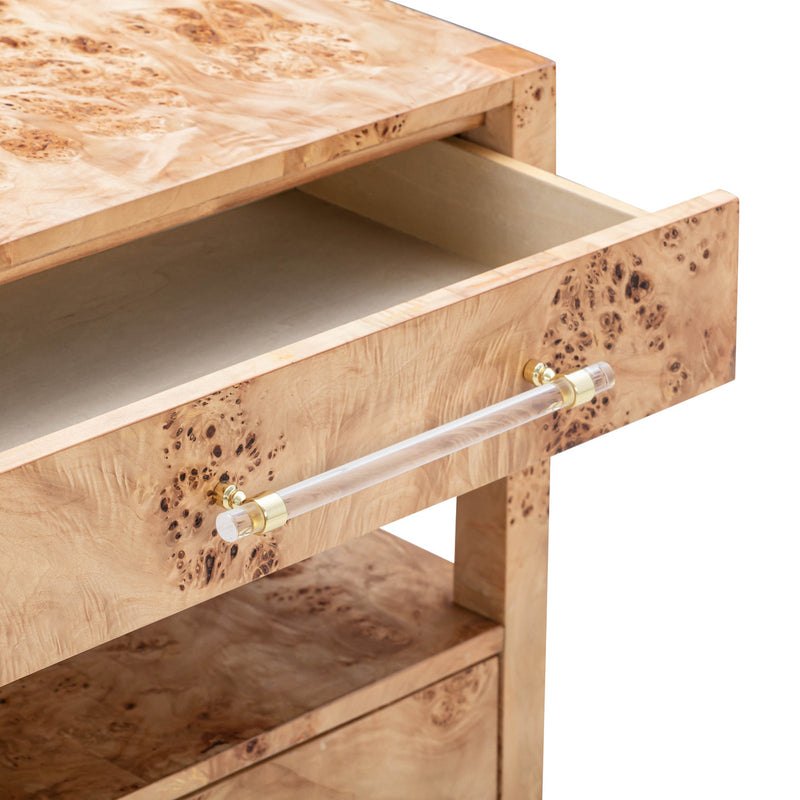 Brandyss Burl Nightstand