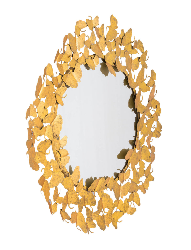Gold Butterfly Lyrical 27 Inch Mirror - hollywood-glam-furnitures