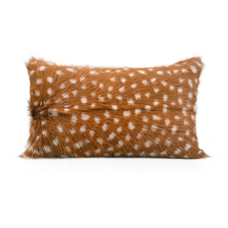 Amber 20" Genuine Goatskin Lumbar Pillow