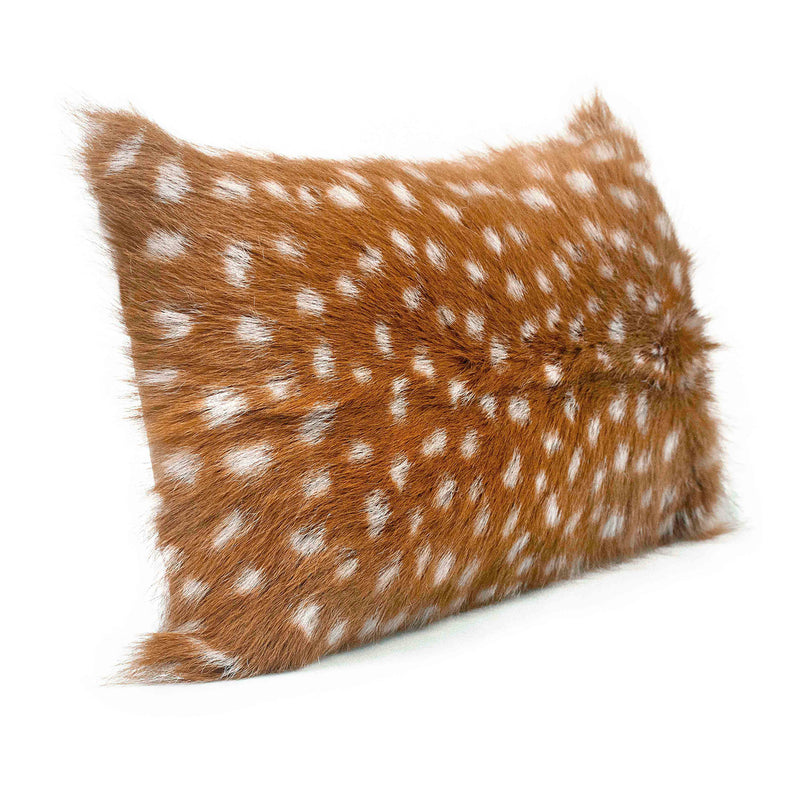 Amber 20" Genuine Goatskin Lumbar Pillow