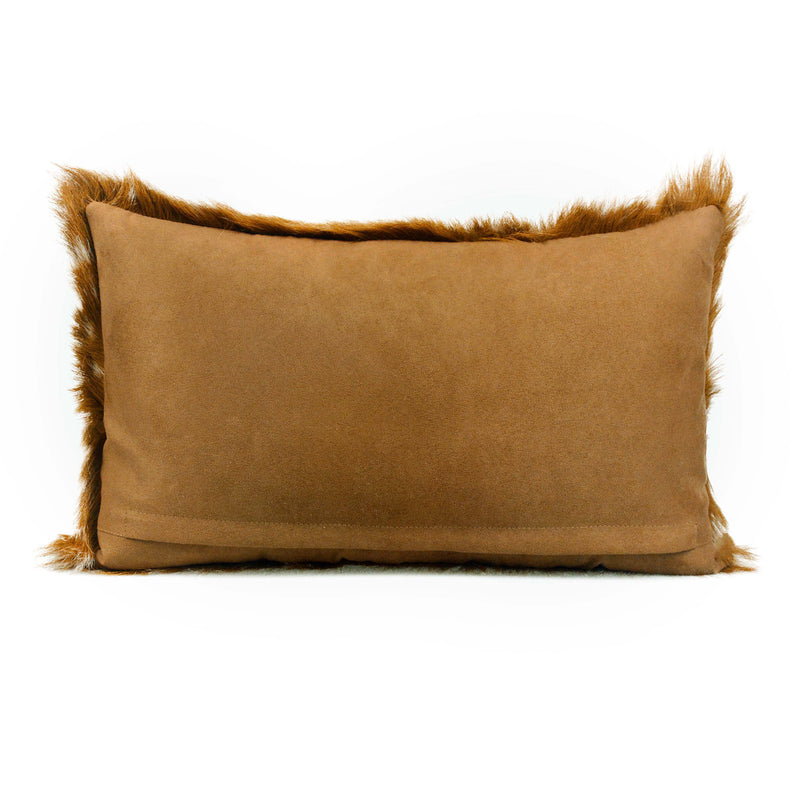 Amber 20" Genuine Goatskin Lumbar Pillow