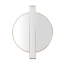 Carri Gold Round Wall Mirror