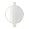 Carri Gold Round Wall Mirror