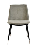 Evora Velvet Chair - Silver Legs - Set Of 2