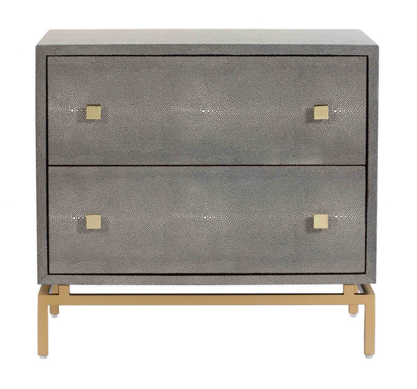 Pesce Shagreen Nightstand - hollywood-glam-furnitures