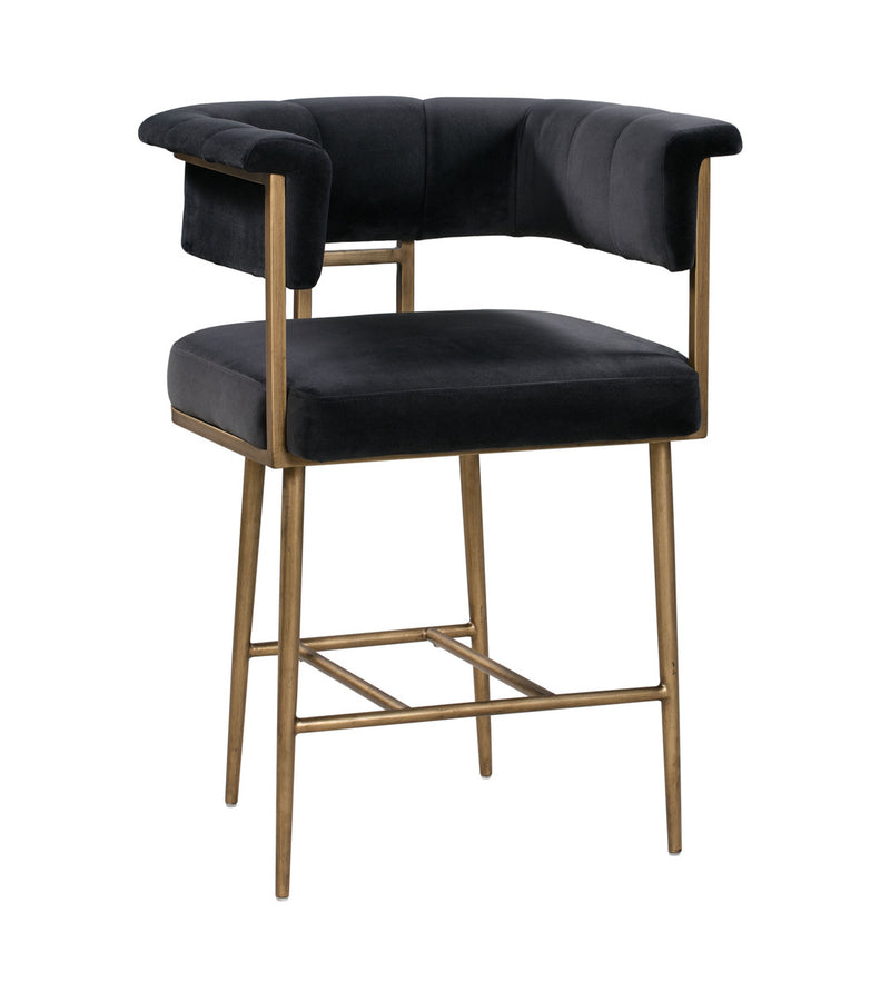 Astrid Velvet Counter Stool