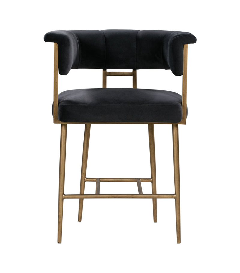 Astrid Velvet Counter Stool