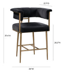 Astrid Velvet Counter Stool