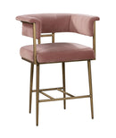 Astrid Velvet Counter Stool