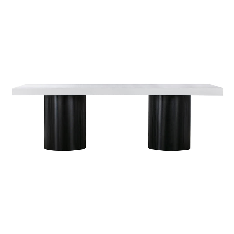 Nova White Lacquer Dining Table