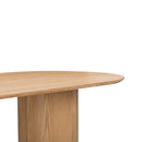 Brandy Natural Ash Wood Oval Dining Table