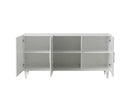 Famke White Lacquer Buffet - hollywood-glam-furnitures