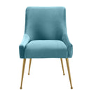 Beatrix Velvet Dining Chair Gold Legs