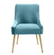 Beatrix Velvet Dining Chair Gold Legs