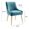 Beatrix Velvet Dining Chair Gold Legs