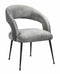 Rocco Slub Grey Dining Chair