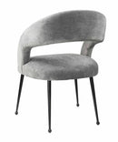 Rocco Slub Grey Dining Chair